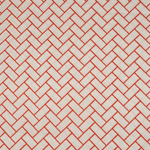 Red Geomatrical Print Cotton Fabric MT-29480 - TradeUNO