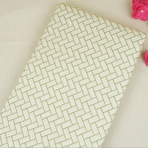 Green Geomatrical Print Cotton Fabric MT-29483 - TradeUNO