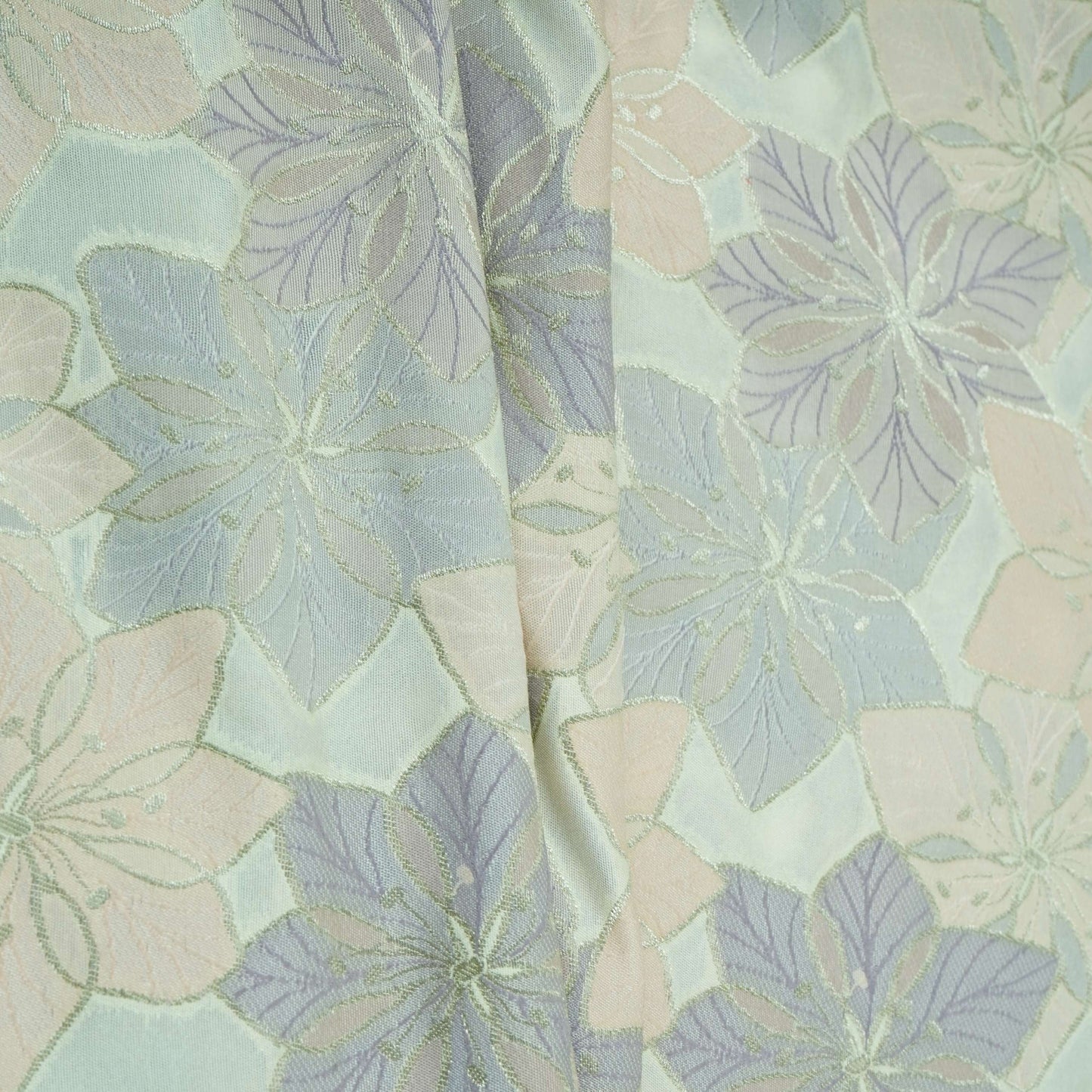 Cream Multi Rangkaat Weave Brocade Fabric HMSS-32724
