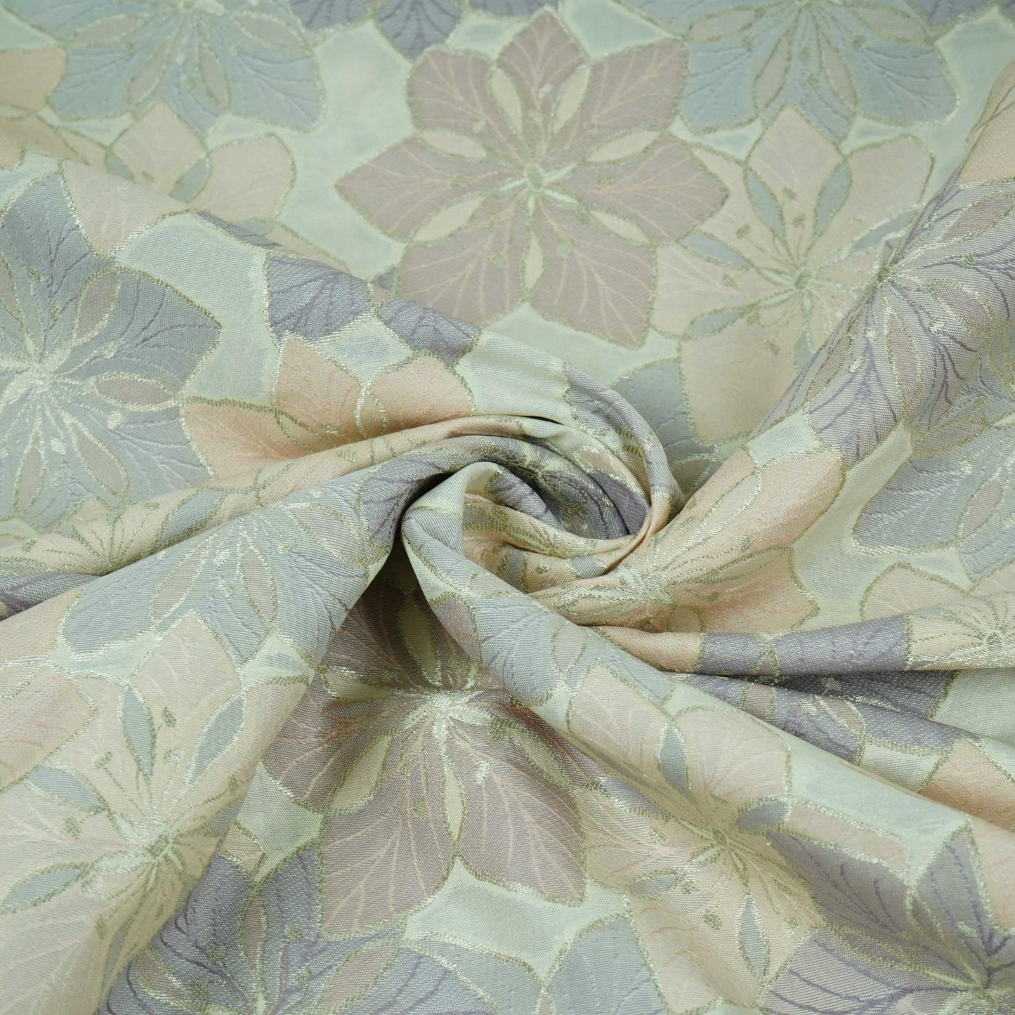 Cream Multi Rangkaat Weave Brocade Fabric HMSS-32724