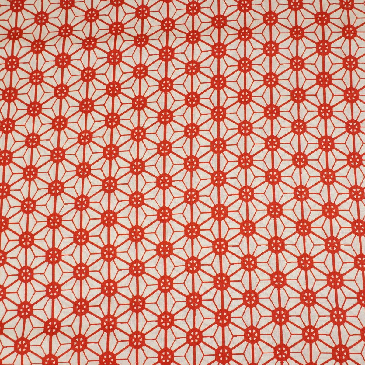 Red Geomatrical Print Cotton Fabric MT-29482 - TradeUNO
