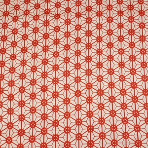 Red Geomatrical Print Cotton Fabric MT-29482 - TradeUNO
