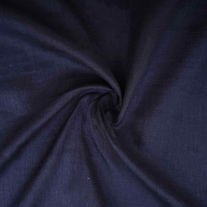 Black Solid Pure Linen Fabric UT-30954 - TradeUNO