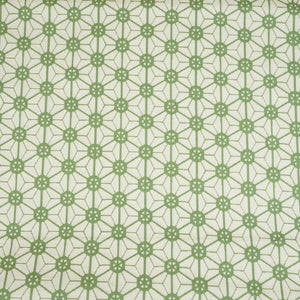 Green Geomatrical Print Cotton Fabric MT-29479 - TradeUNO