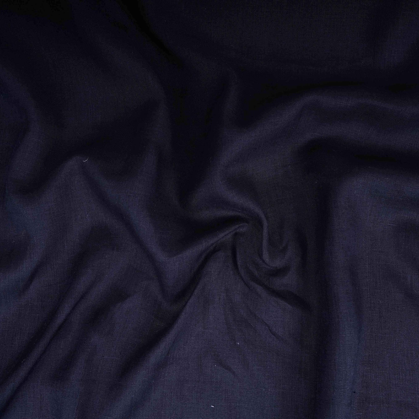Black Solid Pure Linen Fabric UT-30954