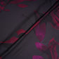 Wine floral print Modal Satin Fabric MTFG-31086