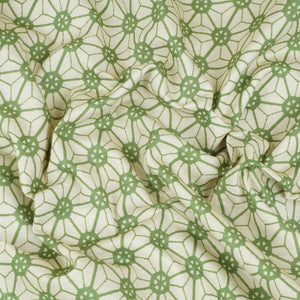 Green Geomatrical Print Cotton Fabric MT-29479 - TradeUNO