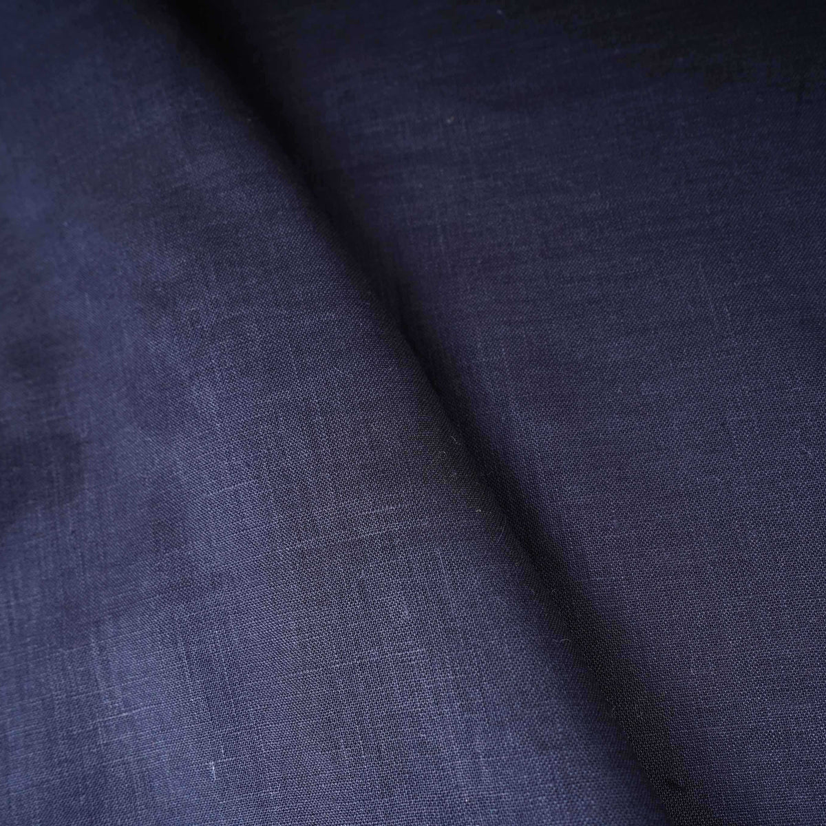 Black Solid Pure Linen Fabric UT-30954 - TradeUNO