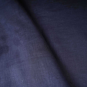 Black Solid Pure Linen Fabric UT-30954 - TradeUNO