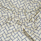 Navy Blue Geomatrical Print Cotton Fabric MT-29481