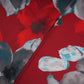 Red floral print Modal Satin Fabric MTFG-31087