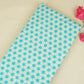 Aqua Blue Geomatrical Print Cotton Fabric MT-29484