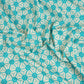 Aqua Blue Geomatrical Print Cotton Fabric MT-29484