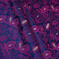 Navy Blue Zari Booti Tanchoi Silk Fabric HMSS-32755