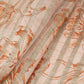Peach Floral Print Tissue Chanderi Fabric MT-29490