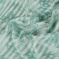 Sea Blue Floral Print Tissue Chanderi Fabric MT-29491