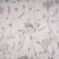 White Dyeable Swarovski embroidery Georgette Fabric SU-31034