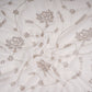 White Dyeable Swarovski embroidery Georgette Fabric SU-31034