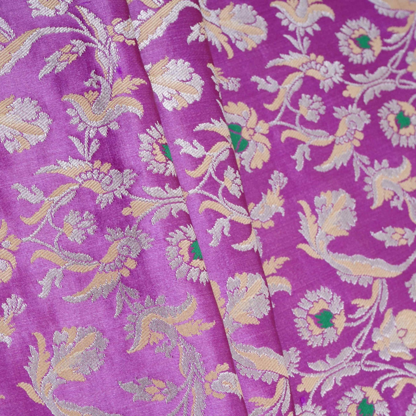 Pink Alfi Meena Kimkhab Brocade Fabric HMSS-32771