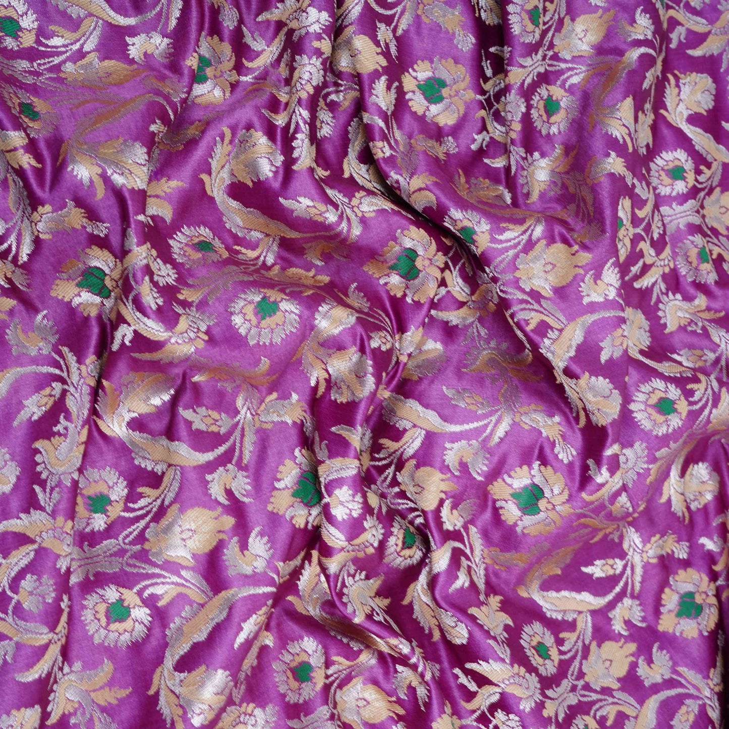 Pink Alfi Meena Kimkhab Brocade Fabric HMSS-32771