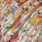 Cream with Multicolor Floral Print Tissue Chanderi Fabric MT-29486