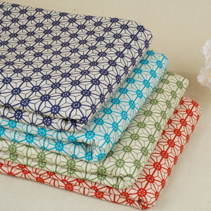 Aqua Blue Geomatrical Print Cotton Fabric MT-29484 - TradeUNO