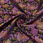 Black Jamawar Resham Meena Kari Dohra Brocade Fabric HMSS-32745
