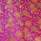 Magenta Jamawar Resham Meena Kari Dohra Brocade Fabric HMSS-32744