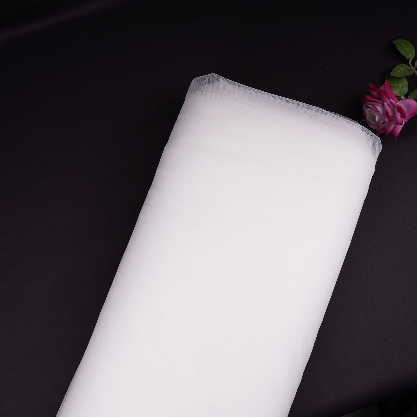 White Solid Butterfly Net Fabric KCJF-30692