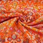 Orange Kimkhab Brocade Fabric HMSS-32796