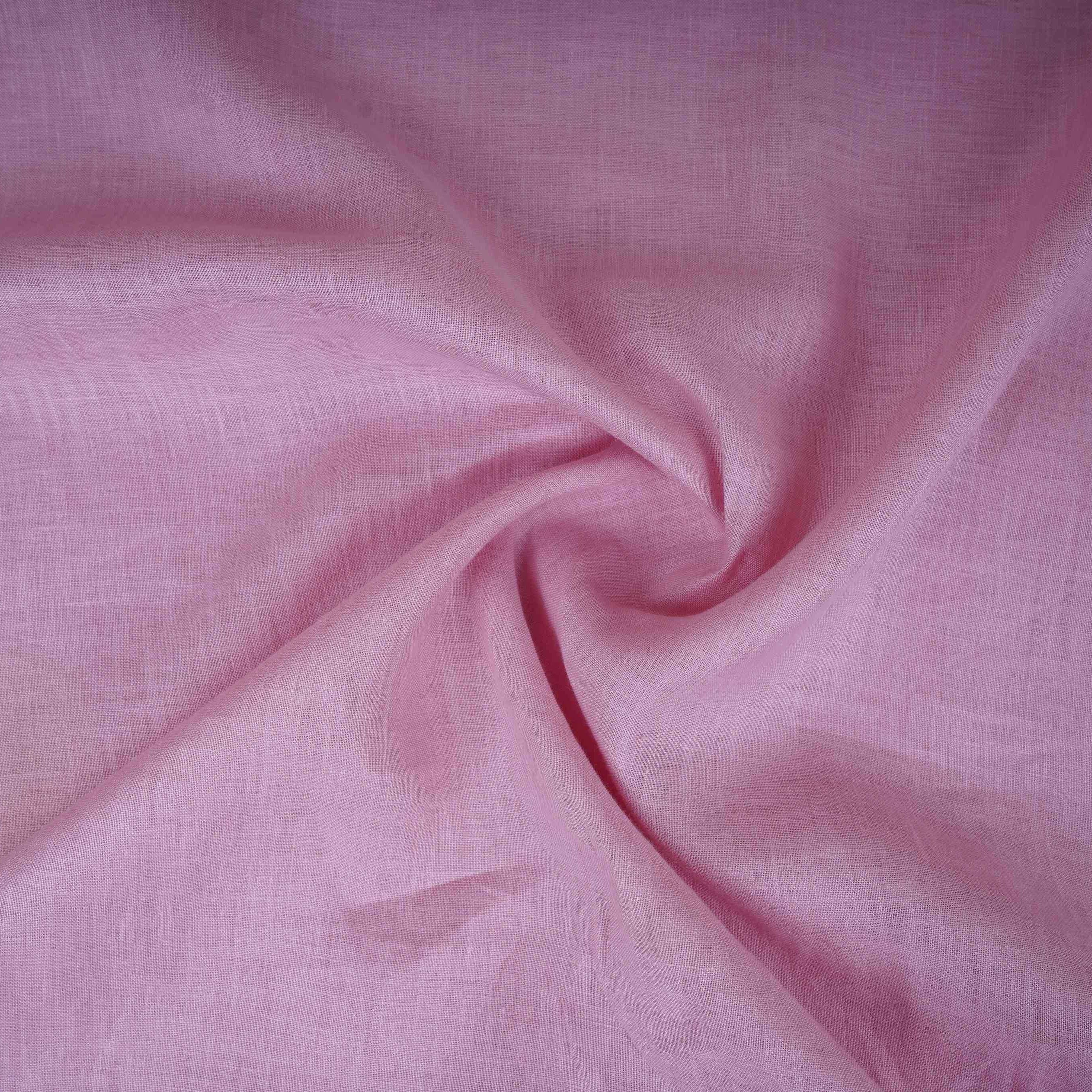 Pink Solid Pure Linen 60 Lea Fabric UT-30490 - TradeUNO