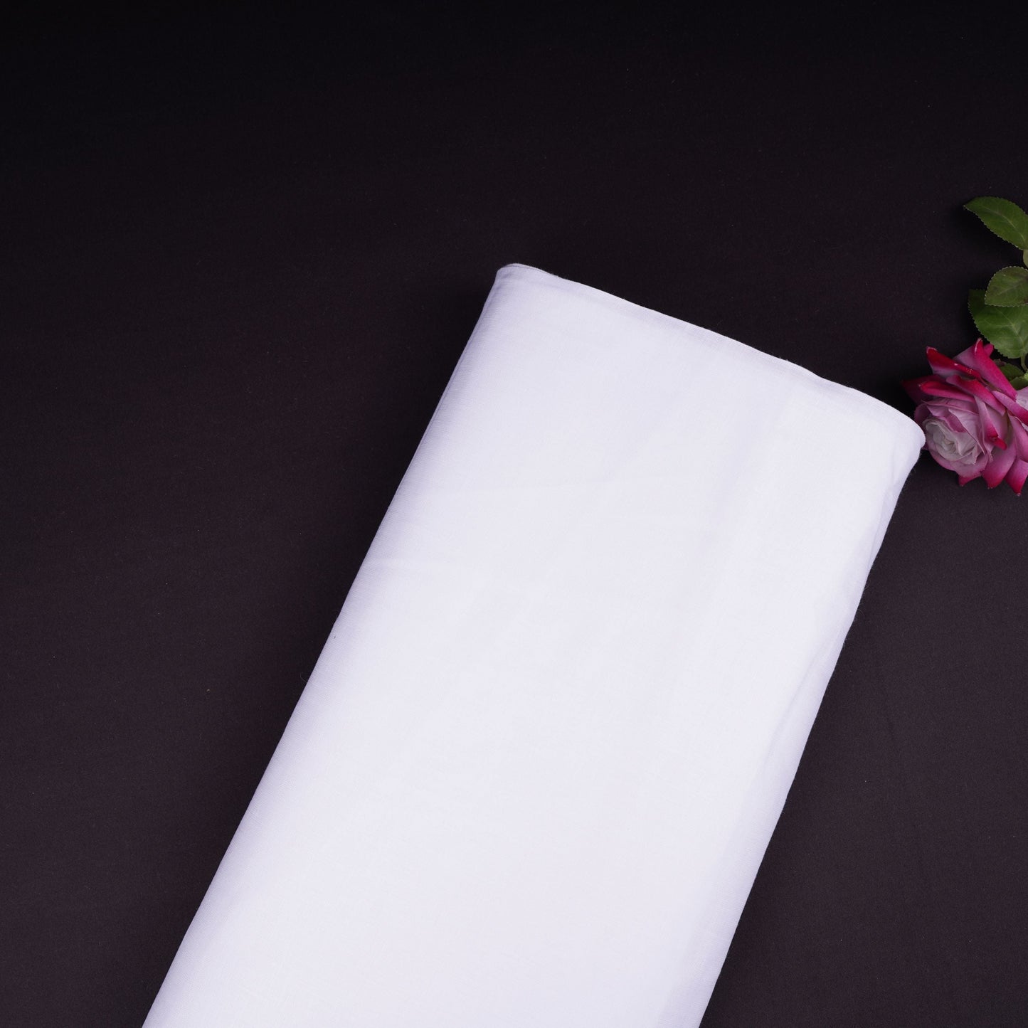 White Solid Pure Linen Fabric UT-31166