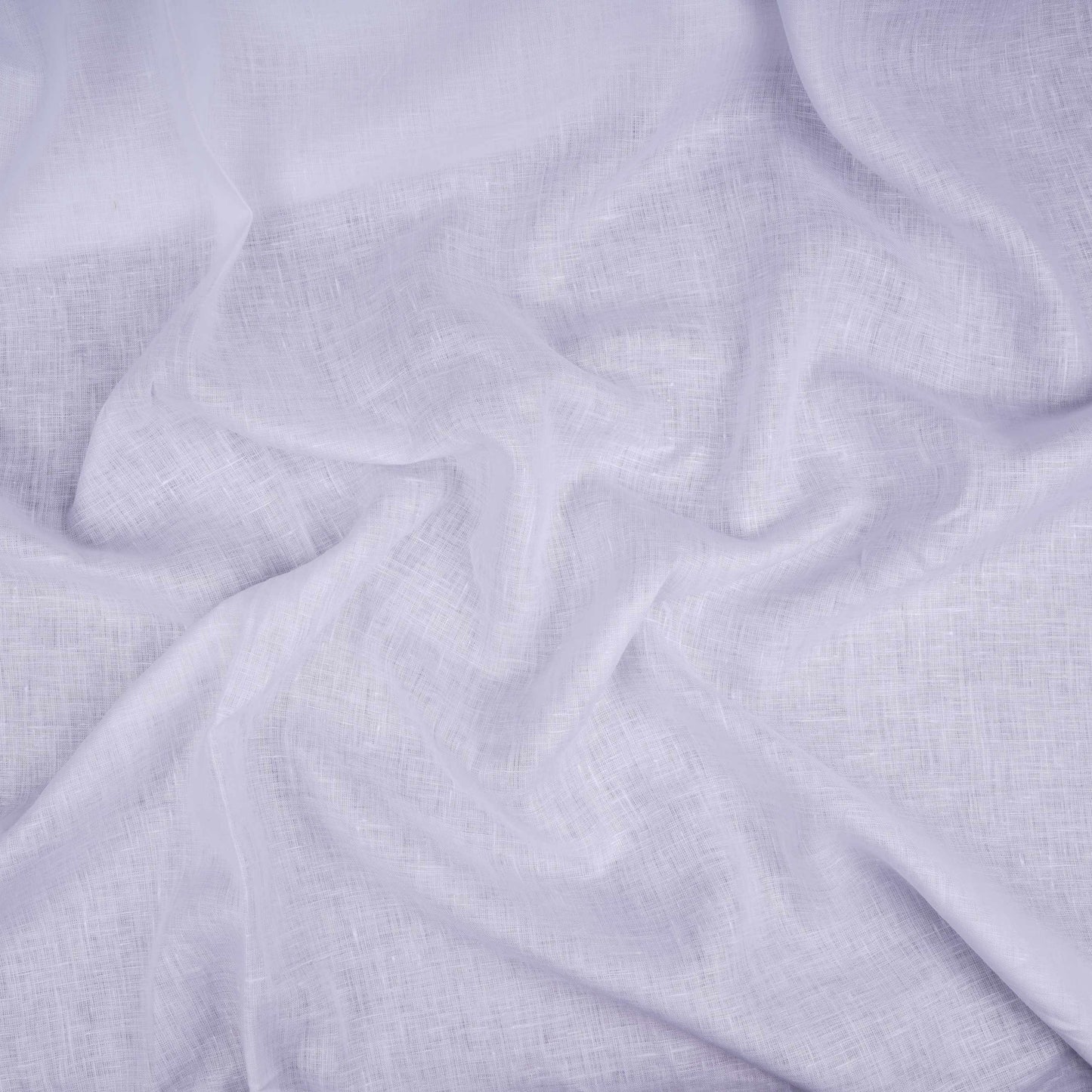 White Solid Pure Linen Fabric UT-31166