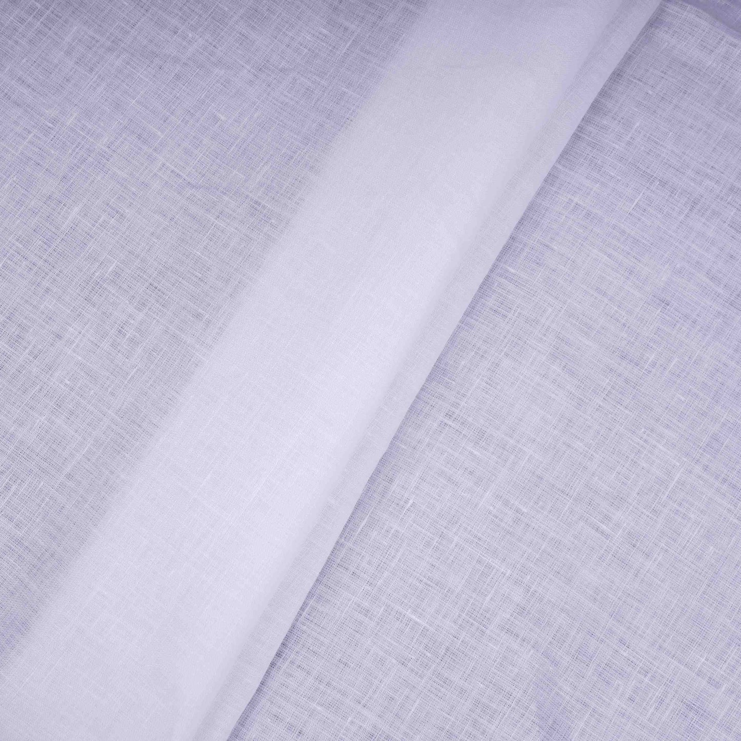 White Solid Pure Linen Fabric UT-31166