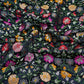 Black Kimkhab Brocade Fabric HMSS-32782