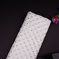 White Buti Dyeable Chinnon Fabric STF-30655