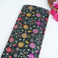 Black Kimkhab Brocade Fabric HMSS-32782