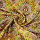 Olive Green Kimkhab Brocade Fabric HMSS-32800