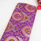 Purple Kimkhab Brocade Fabric HMSS-32799
