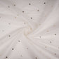 Off White Mukaish work Chanderi Fabric SU-31030