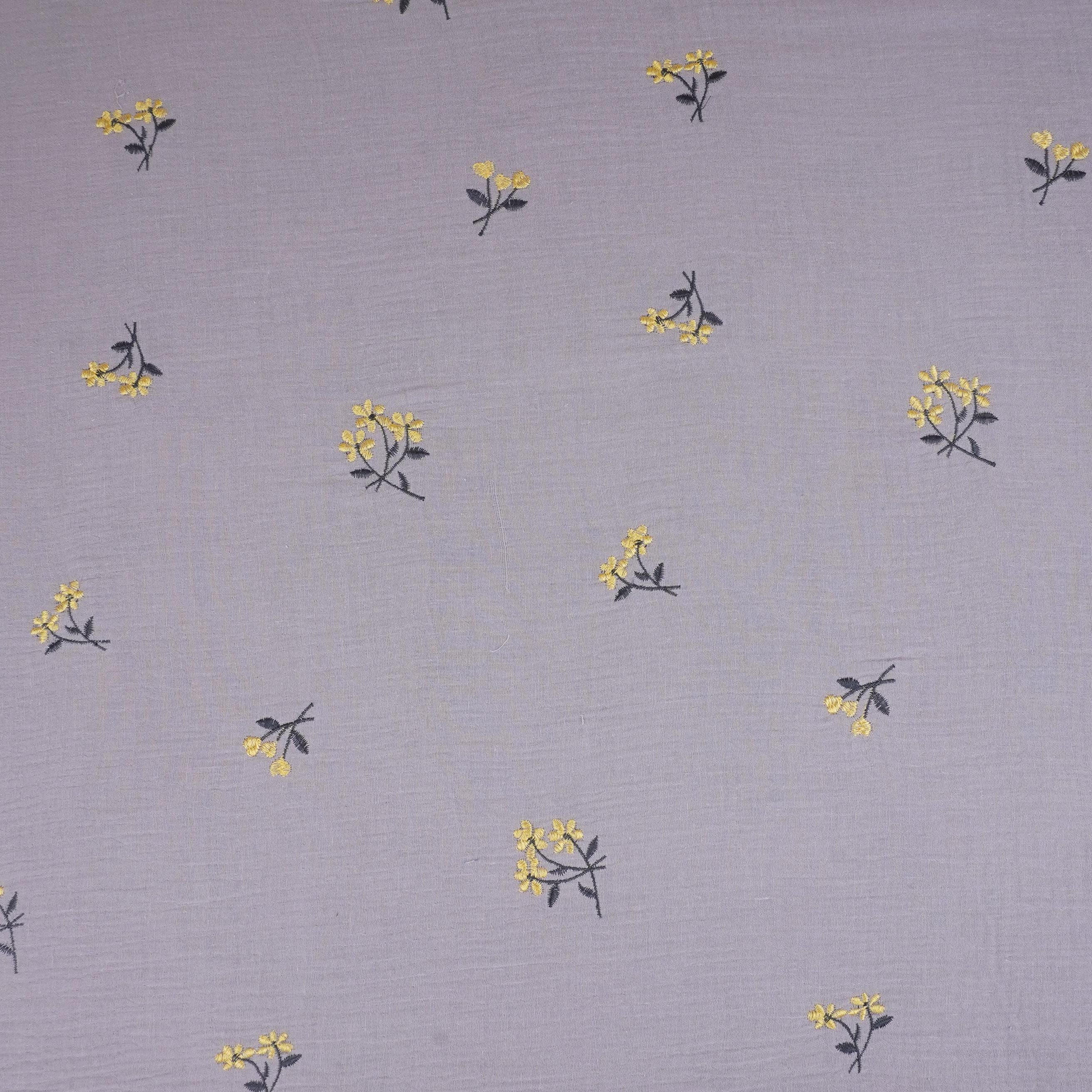 Lavender Hand embroidery Double Cotton PDM-29465 - TradeUNO