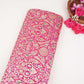 Magenta Pink Alfi Meena Kimkhab Brocade Fabric HMSS-32775