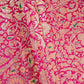 Magenta Pink Alfi Meena Kimkhab Brocade Fabric HMSS-32775