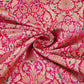 Magenta Pink Alfi Meena Kimkhab Brocade Fabric HMSS-32775