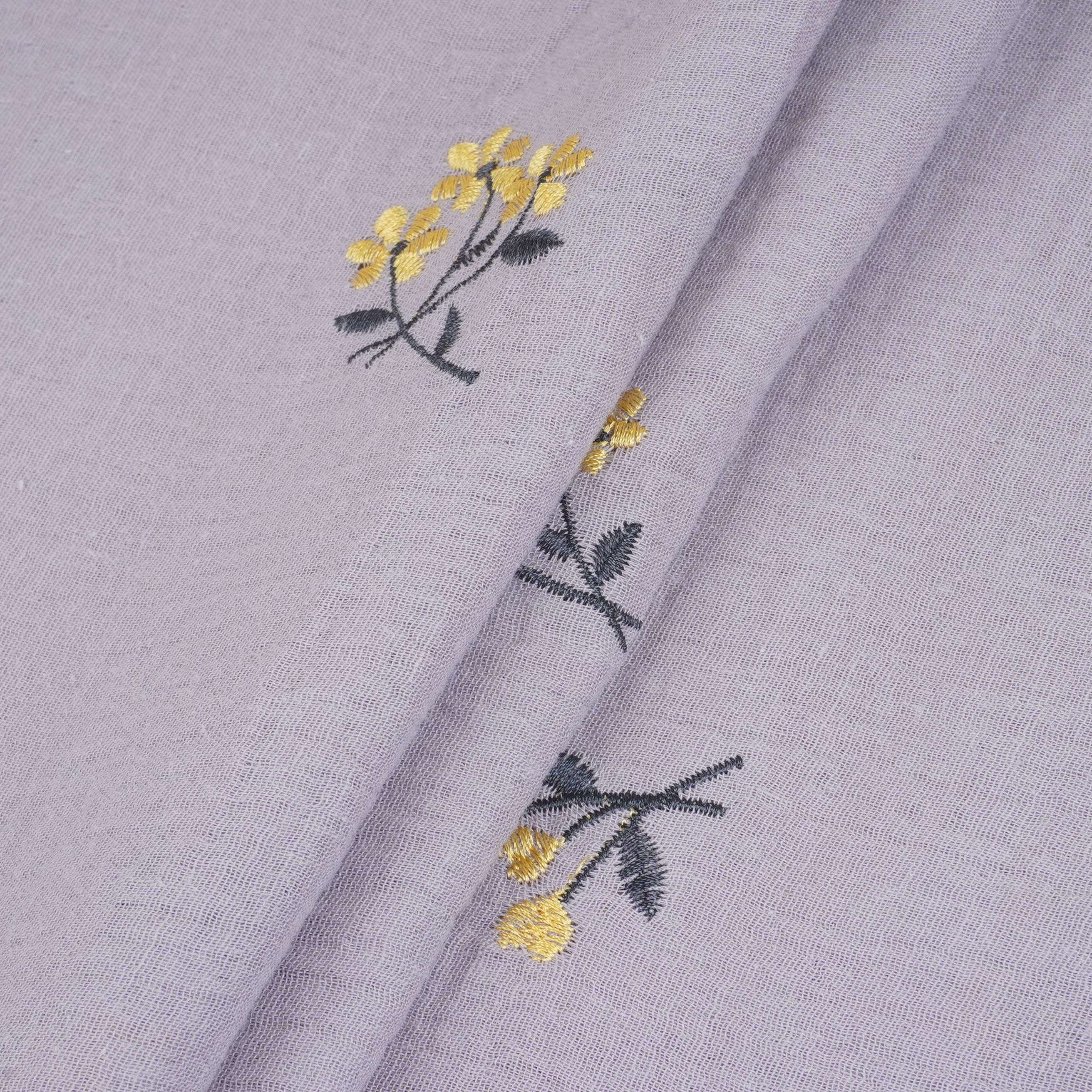 Lavender Hand embroidery Double Cotton PDM-29465 - TradeUNO