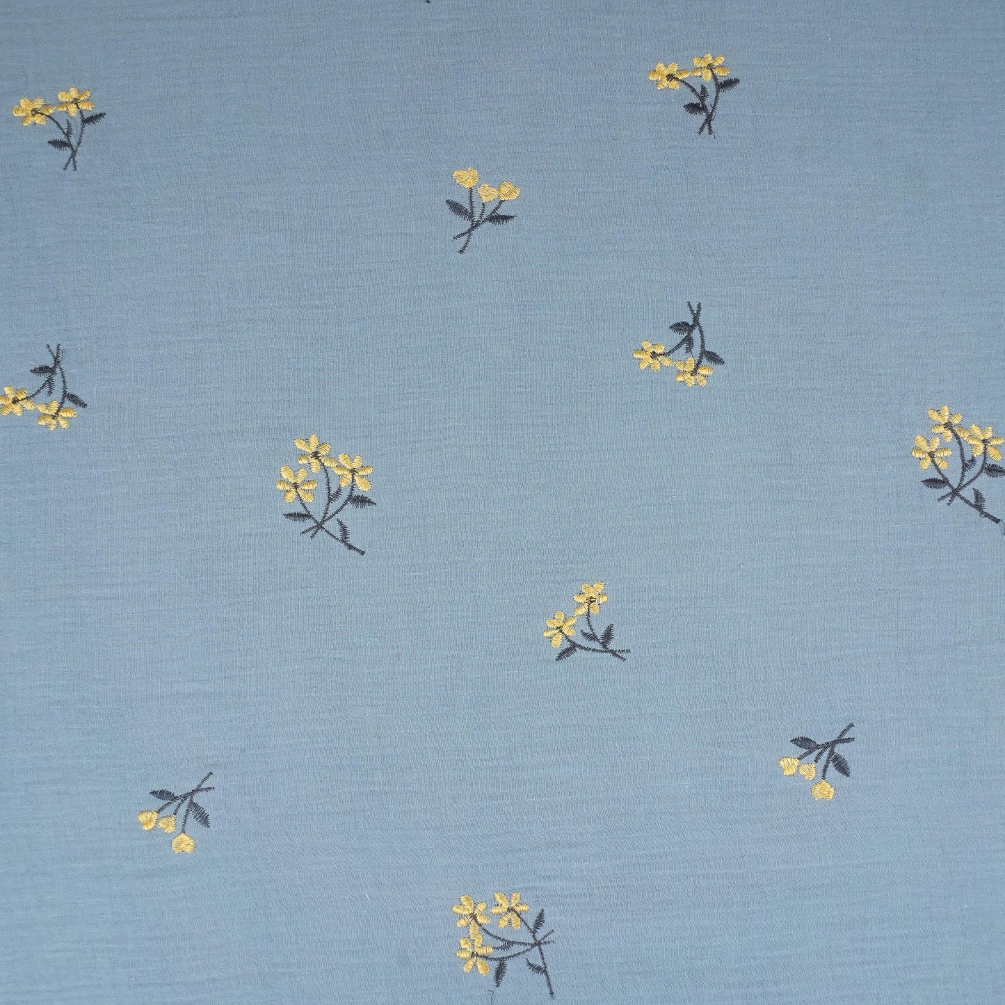 Aqua Blue Hand embroidery Double Cotton PDM-29464