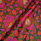Dark Green Dohri Zari Booti Tanchoi Silk Fabric HMSS-32762