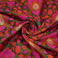 Dark Green Dohri Zari Booti Tanchoi Silk Fabric HMSS-32762