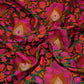 Dark Green Dohri Zari Booti Tanchoi Silk Fabric HMSS-32762