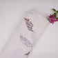 Off White with Multicolor floral Hand embroidery Pure Mul Chanderi Fabric SN-31234 - TradeUNO